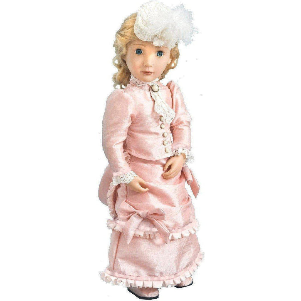 A Girl for All Time: Victorian Party Dress for 16 inch British dolls