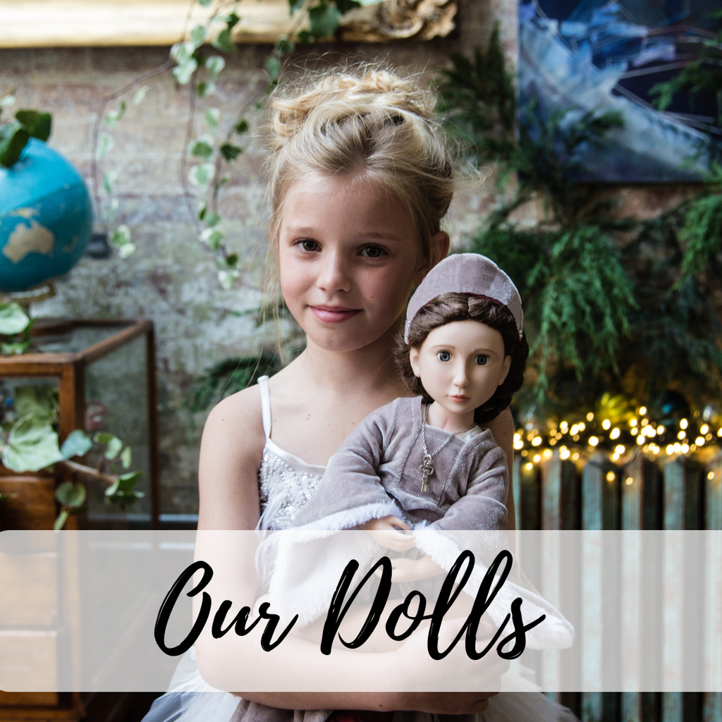 British historical and modern dolls and doll costumes for ages 7+