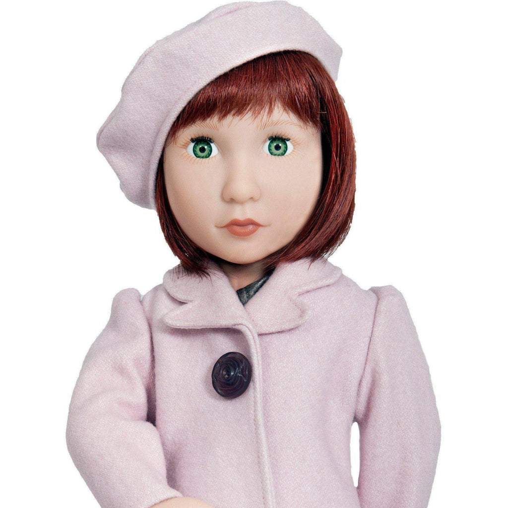A Girl for All Time: 1940s Pink Coat and Beret for 16 inch British dolls