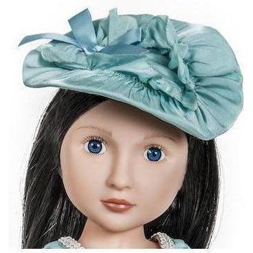 Georgian Party Shoes and Hat for A Girl for All Time 16 inch British dolls